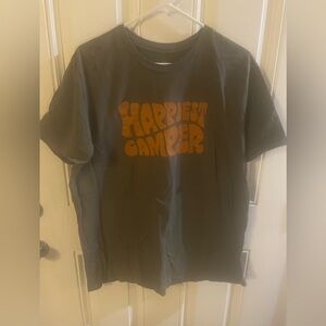 Happiest Camper Kids Tee - Charcoal